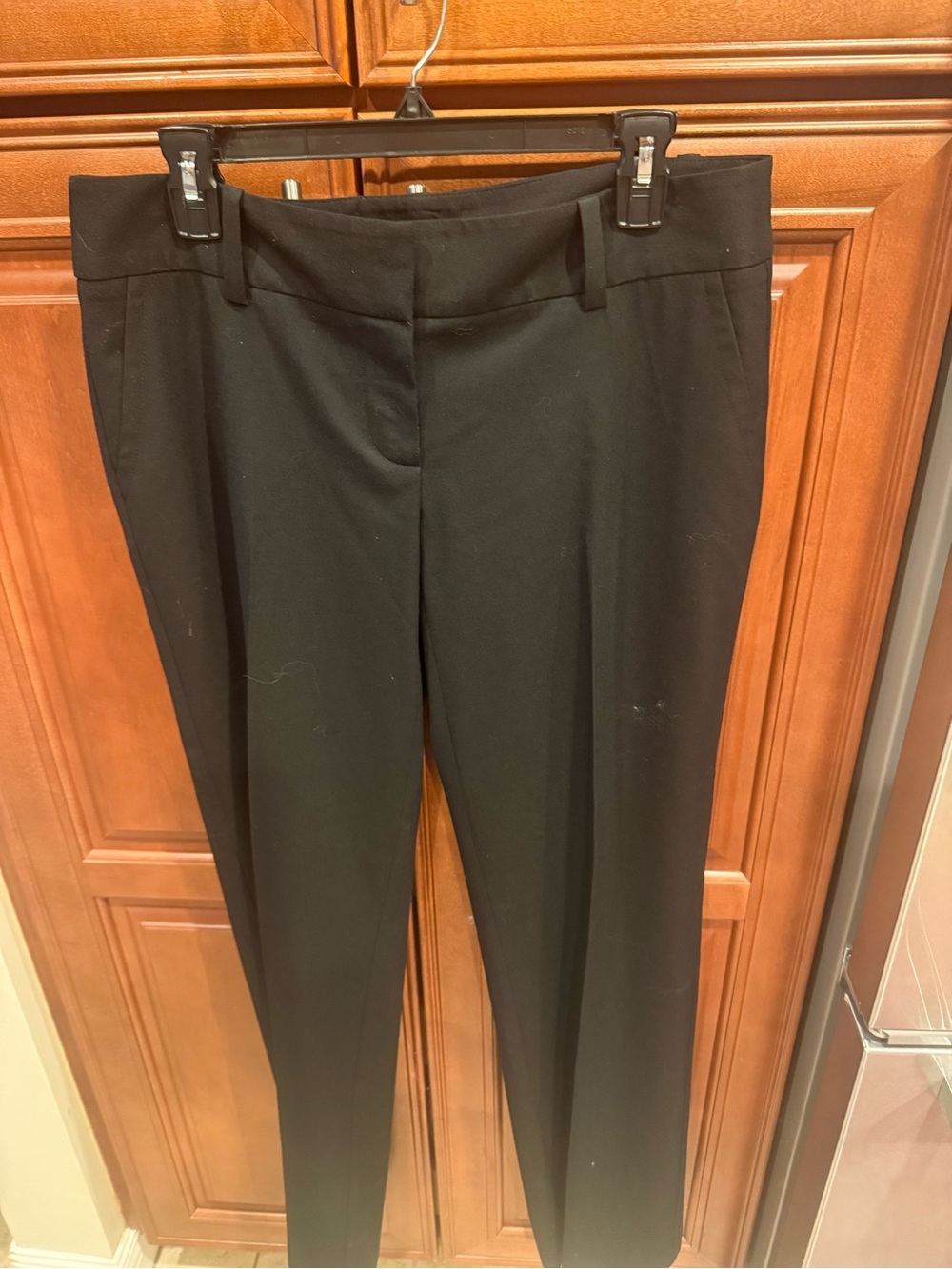 Trina Turk Black Straight-Leg Dress Trousers